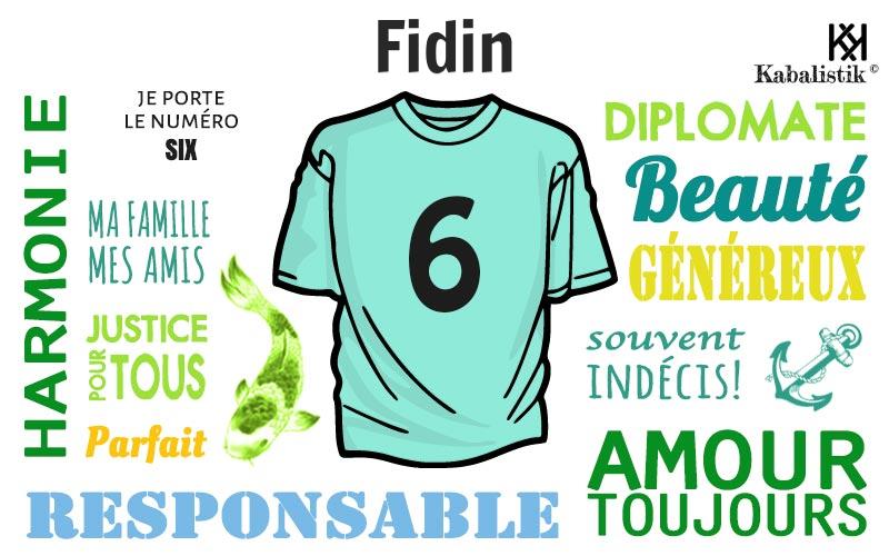 La signification numérologique du prénom Fidin