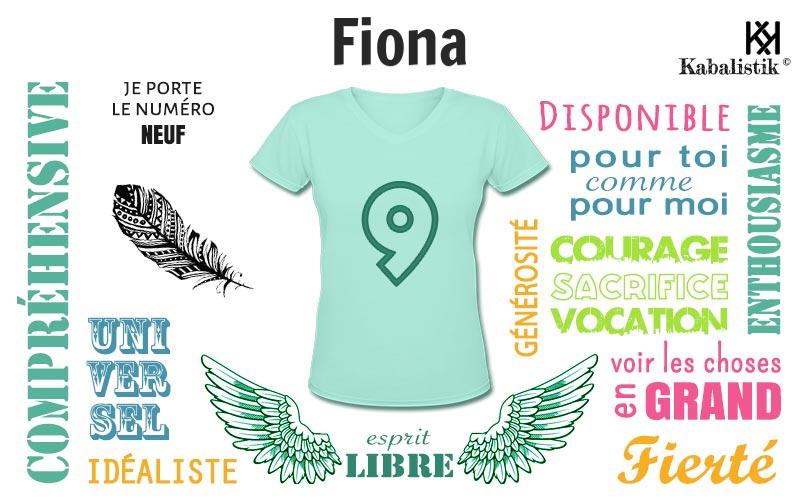 La signification numérologique du prénom Fiona