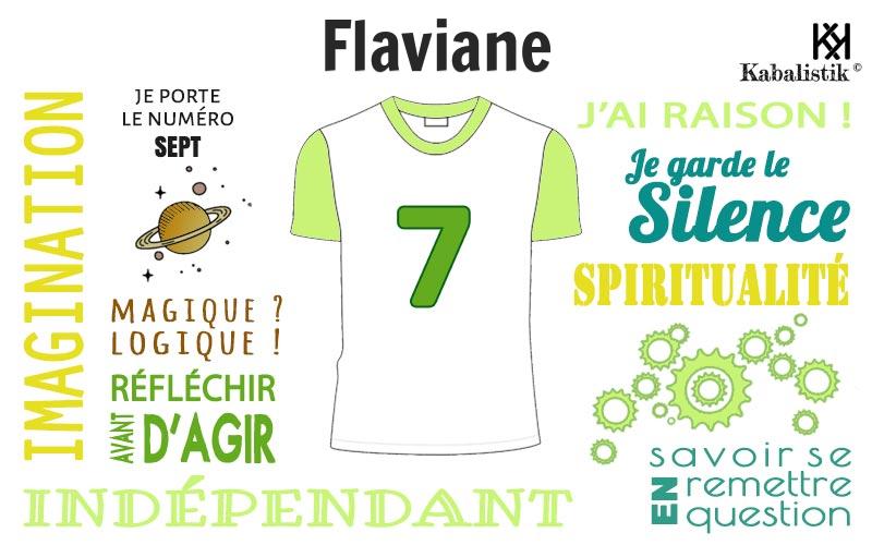 La signification numérologique du prénom Flaviane