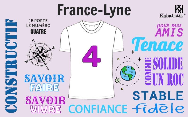 La signification numérologique du prénom France-lyne
