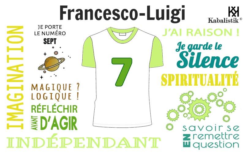 La signification numérologique du prénom Francesco-luigi