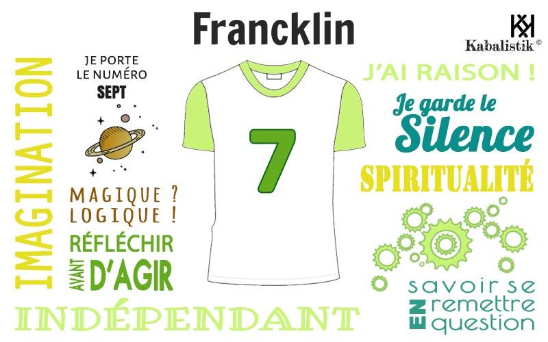 La signification numérologique du prénom Francklin