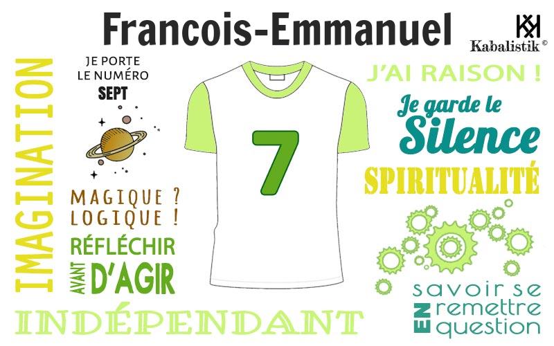 La signification numérologique du prénom Francois-emmanuel