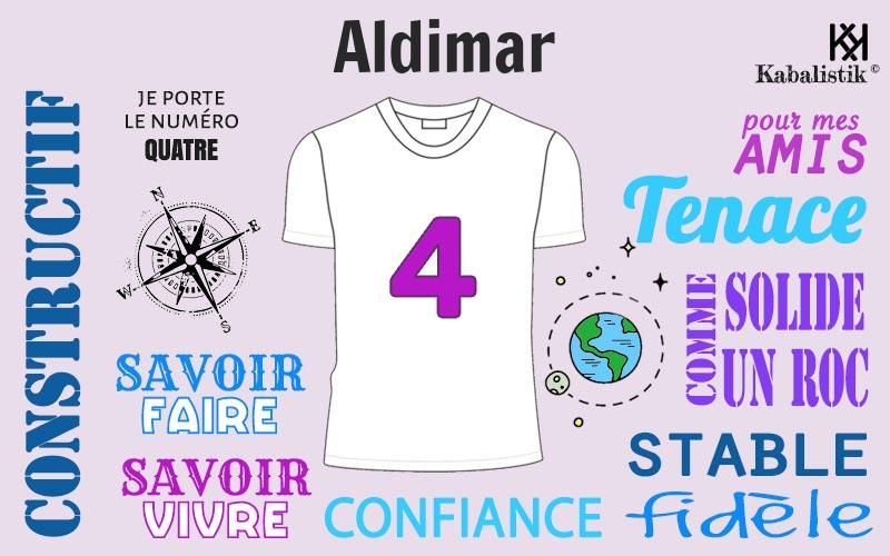 La signification numérologique du prénom Aldimar
