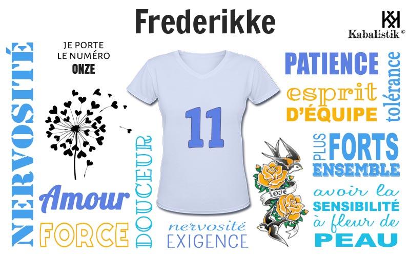 La signification numérologique du prénom Frederikke