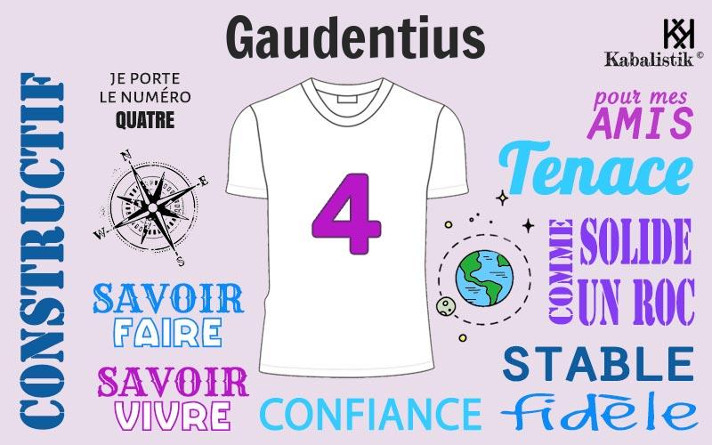 La signification numérologique du prénom Gaudentius