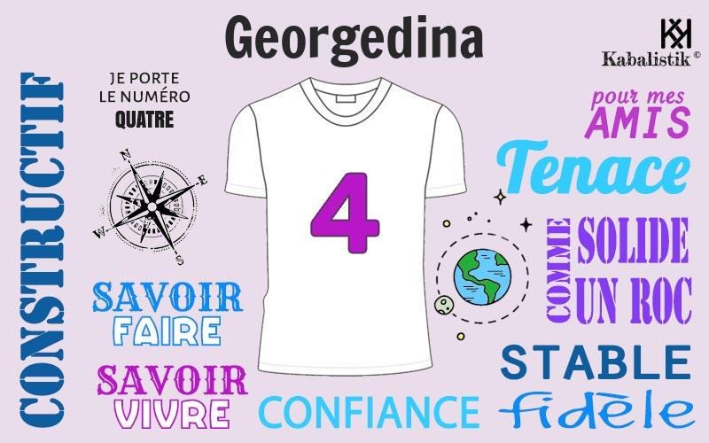 La signification numérologique du prénom Georgedina