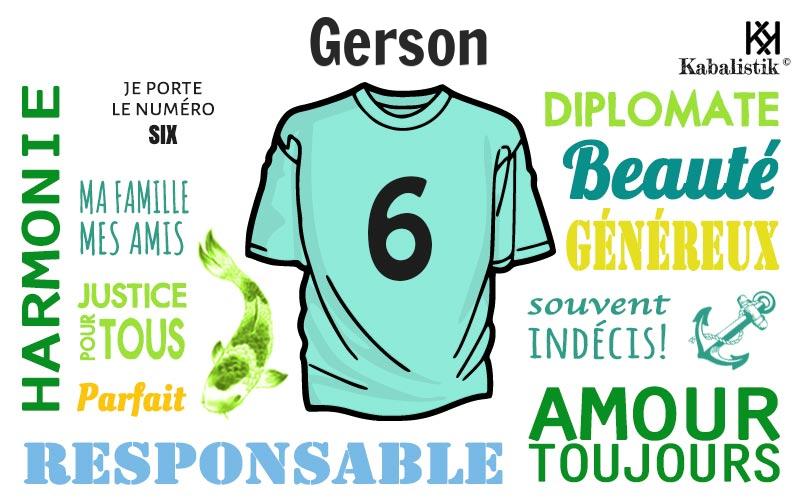 La signification numérologique du prénom Gerson