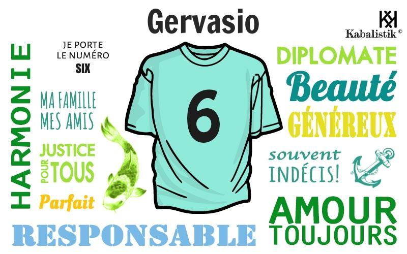 La signification numérologique du prénom Gervasio