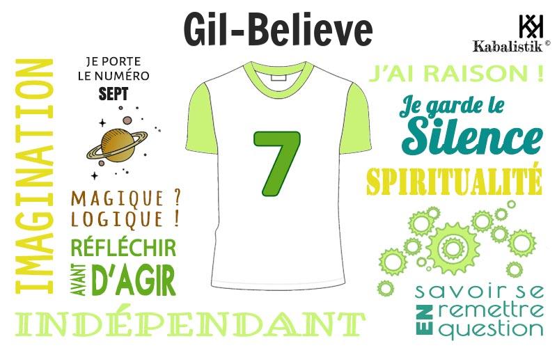 La signification numérologique du prénom Gil-believe