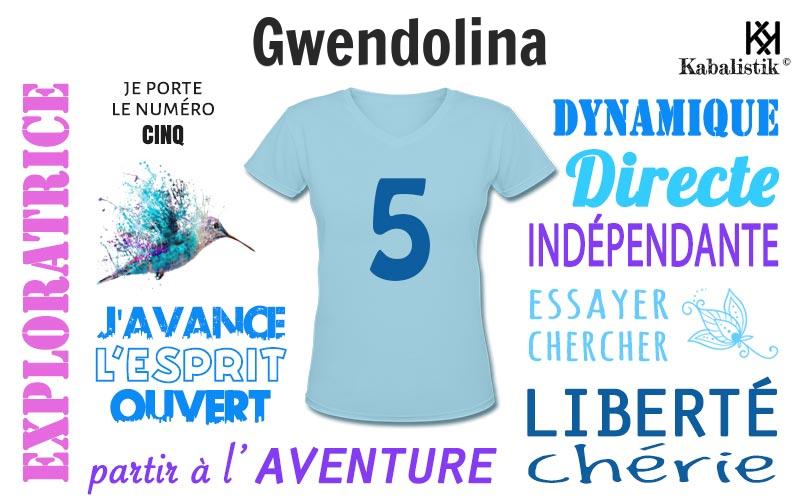 La signification numérologique du prénom Gwendolina