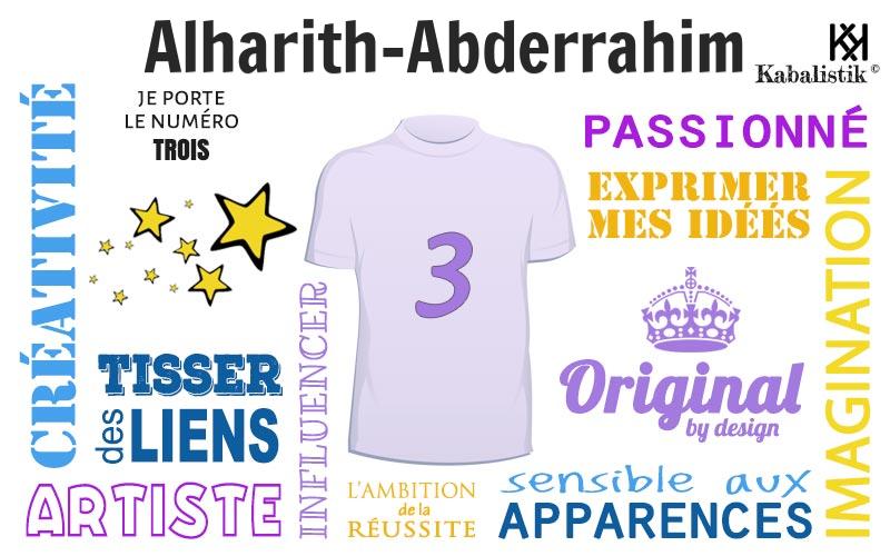 La signification numérologique du prénom Alharith-abderrahim