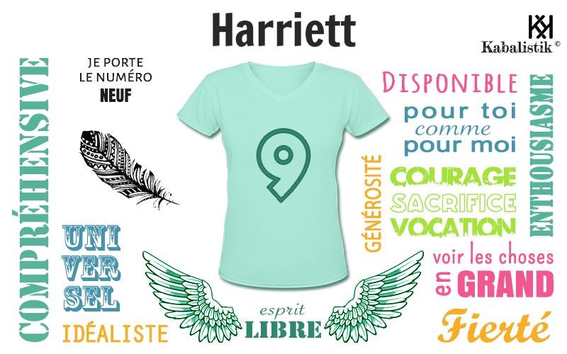 La signification numérologique du prénom Harriett