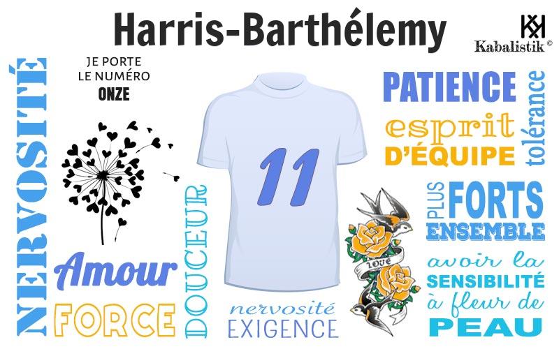 La signification numérologique du prénom Harris-barthélemy
