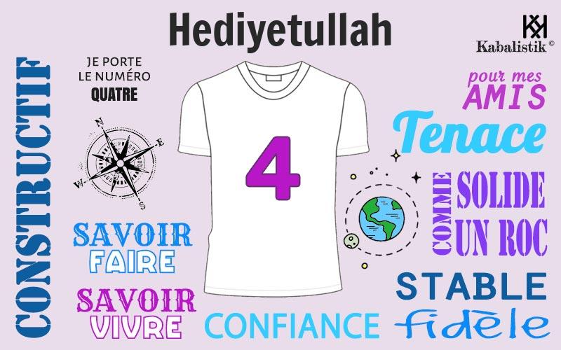 La signification numérologique du prénom Hediyetullah