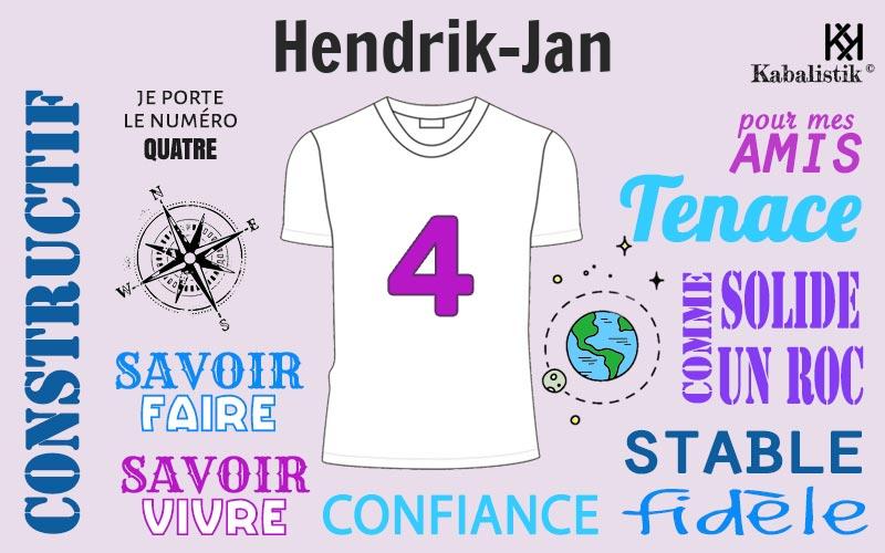 La signification numérologique du prénom Hendrik-jan