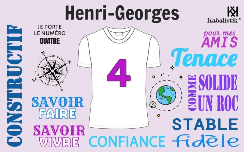 La signification numérologique du prénom Henri-georges