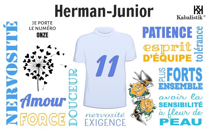 La signification numérologique du prénom Herman-junior