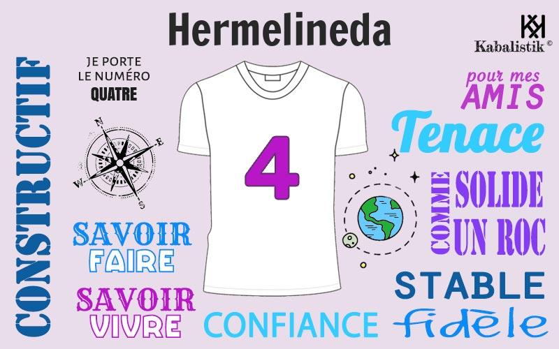 La signification numérologique du prénom Hermelineda