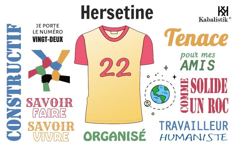 La signification numérologique du prénom Hersetine