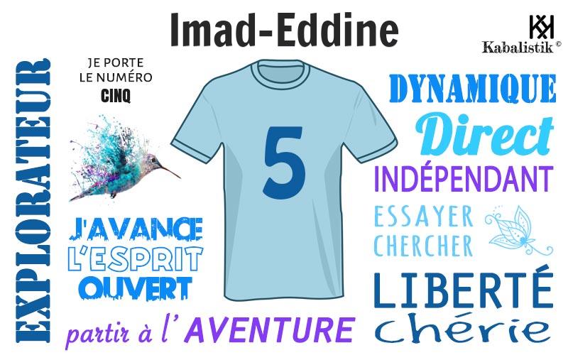 La signification numérologique du prénom Imad-eddine