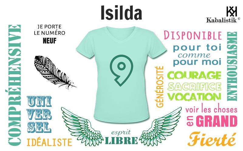 La signification numérologique du prénom Isilda