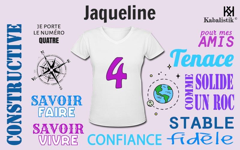 La signification numérologique du prénom Jaqueline