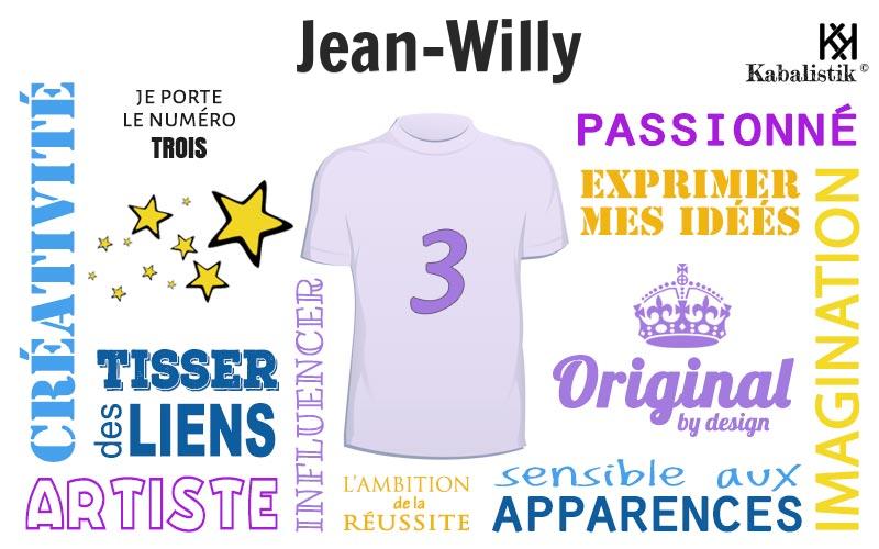 La signification numérologique du prénom Jean-willy