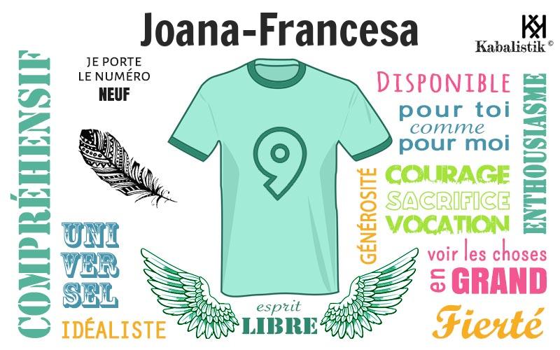 La signification numérologique du prénom Joana-francesa