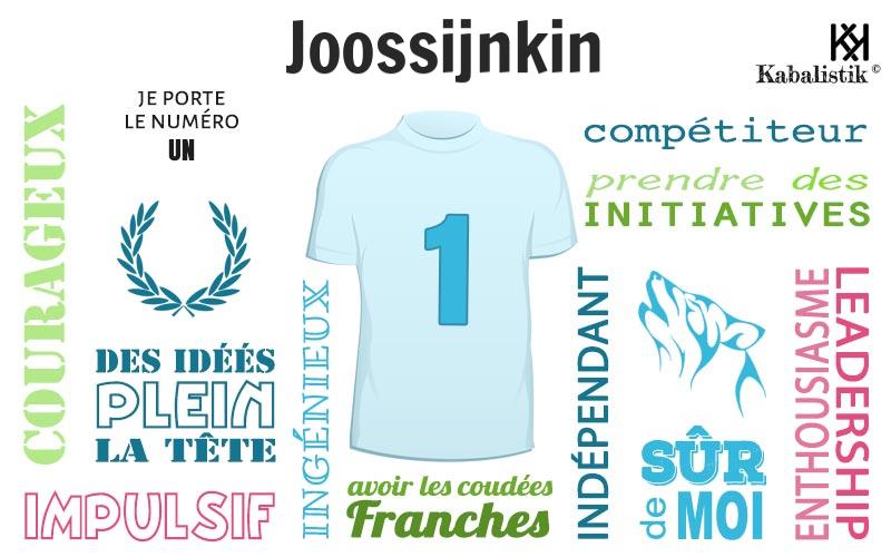 La signification numérologique du prénom Joossijnkin