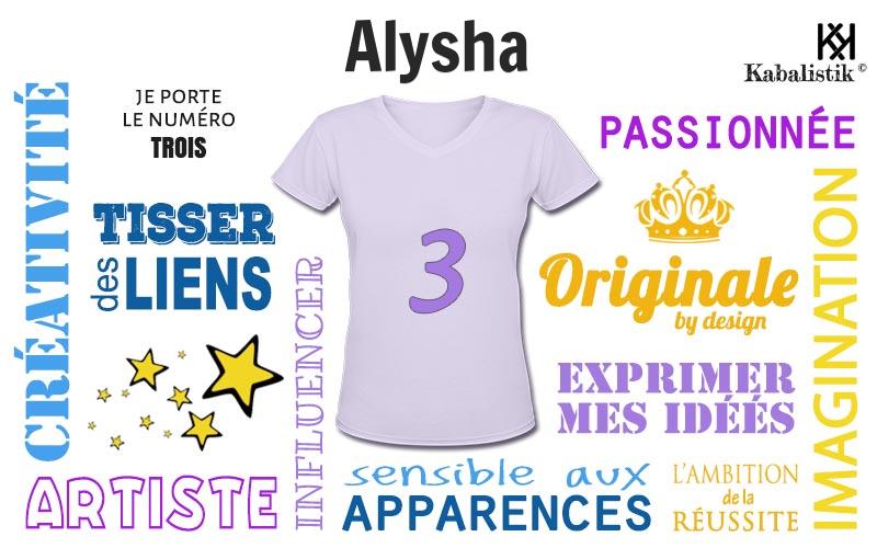 La signification numérologique du prénom Alysha