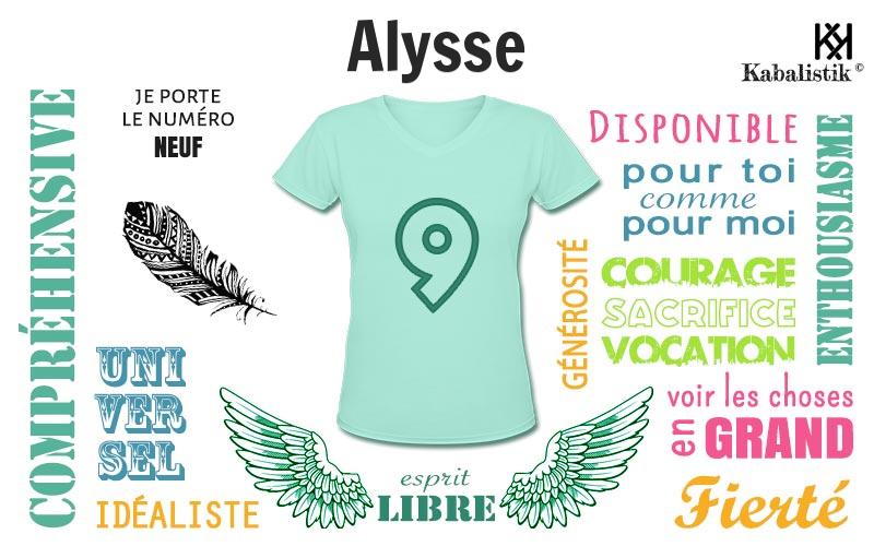 La signification numérologique du prénom Alysse