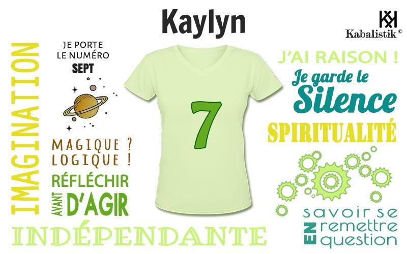 La signification numérologique du prénom Kaylyn