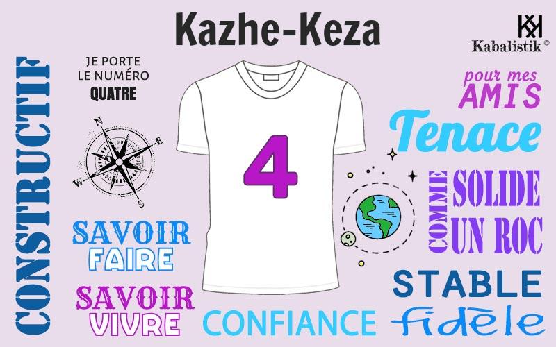 La signification numérologique du prénom Kazhe-keza