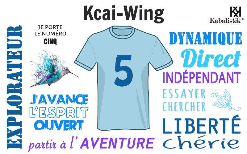 La signification numérologique du prénom Kcai-wing