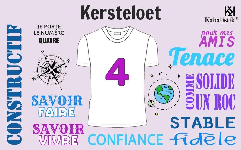 La signification numérologique du prénom Kersteloet