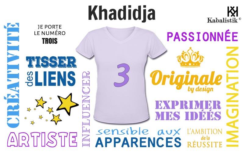 La signification numérologique du prénom Khadidja