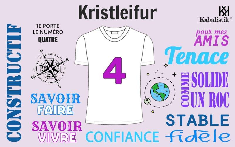 La signification numérologique du prénom Kristleifur