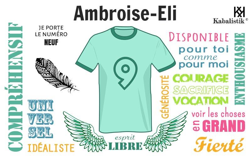 La signification numérologique du prénom Ambroise-eli