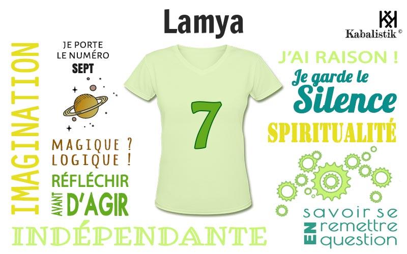 La signification numérologique du prénom Lamya