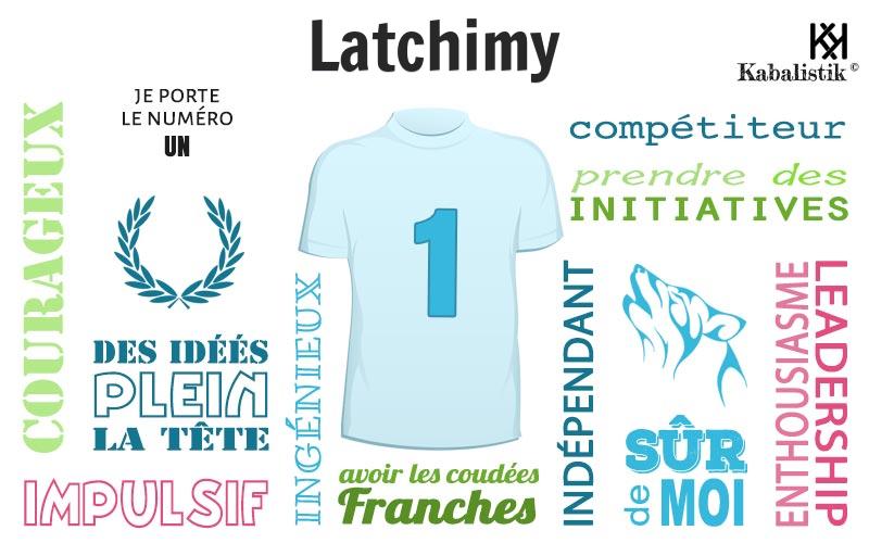La signification numérologique du prénom Latchimy