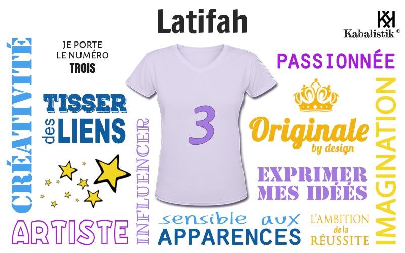 La signification numérologique du prénom Latifah