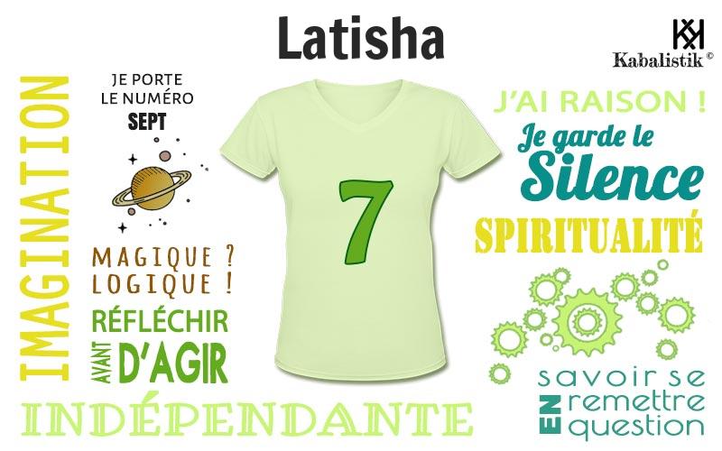 La signification numérologique du prénom Latisha