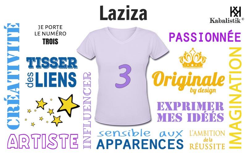 La signification numérologique du prénom Laziza