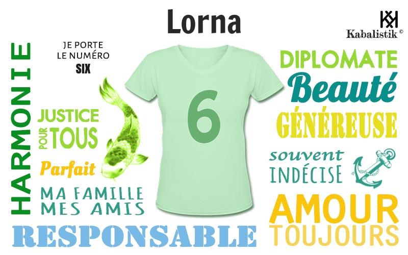 La signification numérologique du prénom Lorna