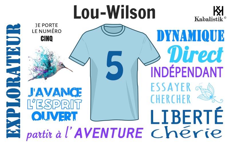 La signification numérologique du prénom Lou-wilson