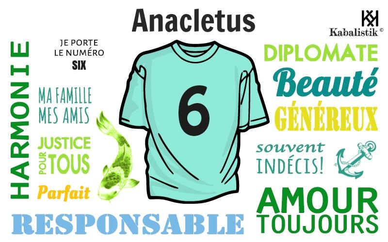 La signification numérologique du prénom Anacletus