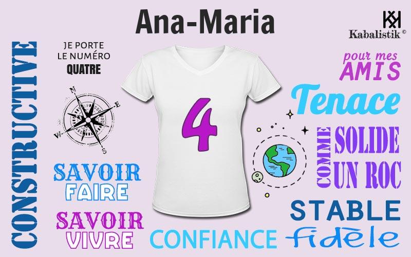 La signification numérologique du prénom Ana-maria