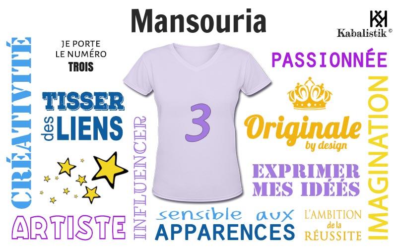 La signification numérologique du prénom Mansouria