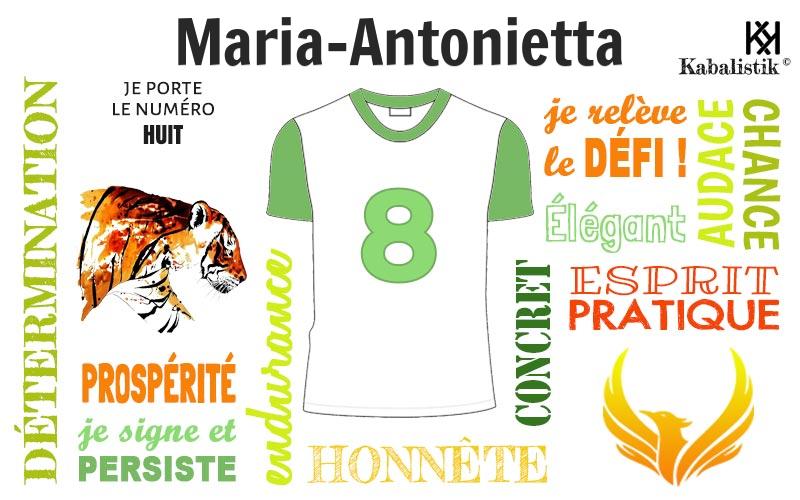 La signification numérologique du prénom Maria-antonietta
